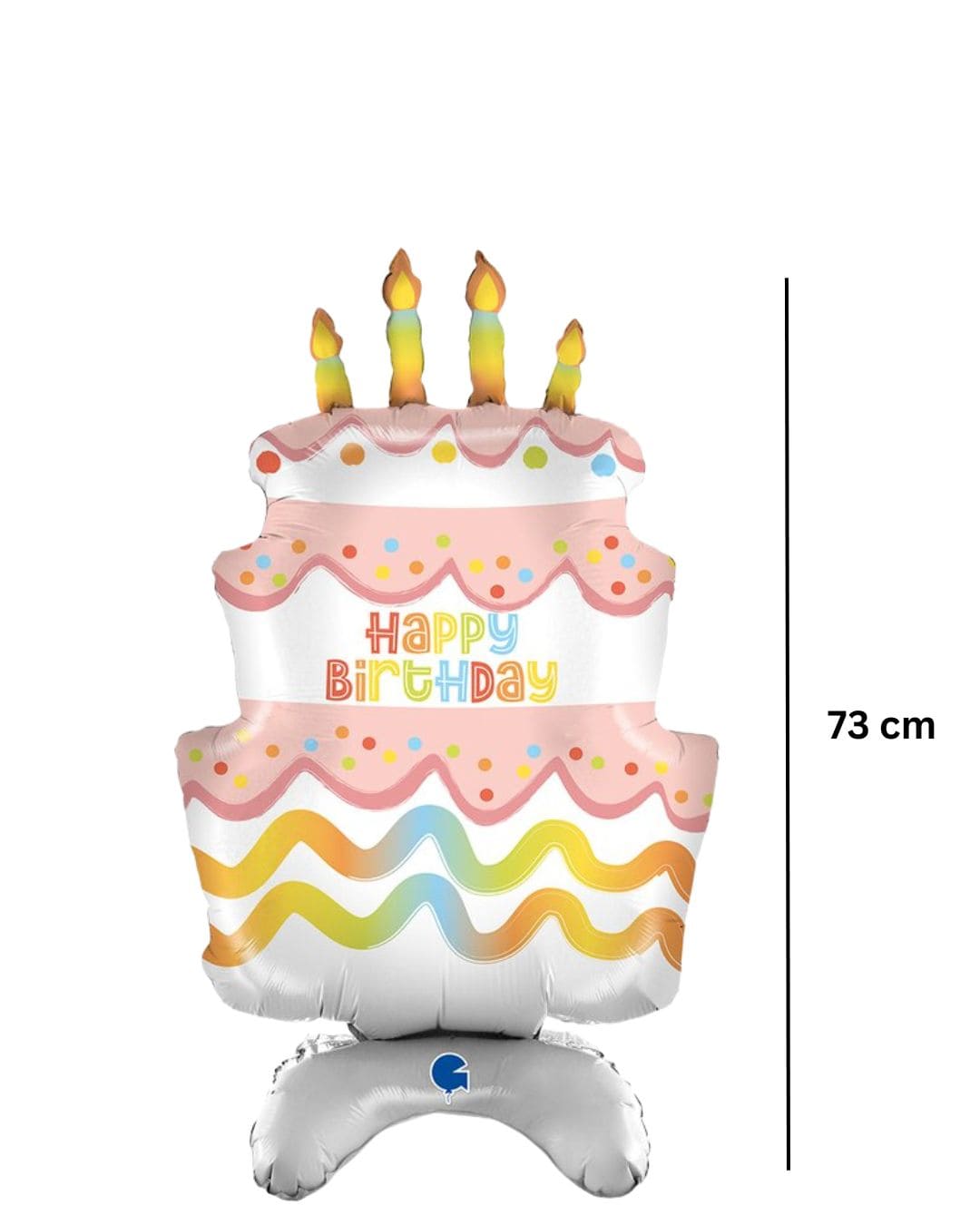 XXL Ballon - Cupcake - Happy Birthday - 34x73x23cm