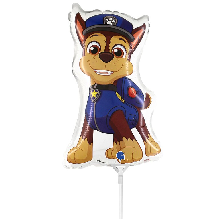 Ballon_Mini_PawPatrol_polizeihund_Chase_Groesse_20x28cm_Mini_Lizenz_Folienballon_Paw_Patrol