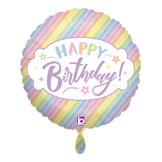 Ballon_Pastel_Happy_Birthday_Groesse_35x35cm_Dekoration_Kindergeburtstag