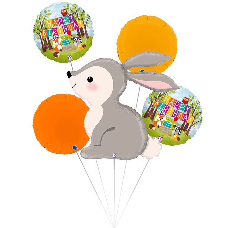 Ballon_SET_XXL_Hase_Waldtiere_Kindergeburtstag_Folienballon