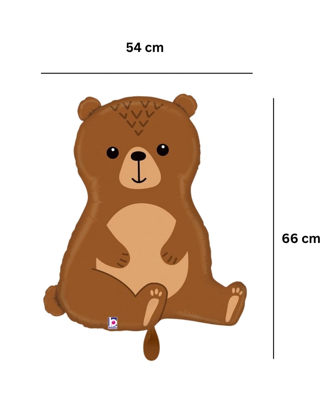 Ballon_Tiermotiv_Baer_Groesse_54x66cm_Folienballon_Baer