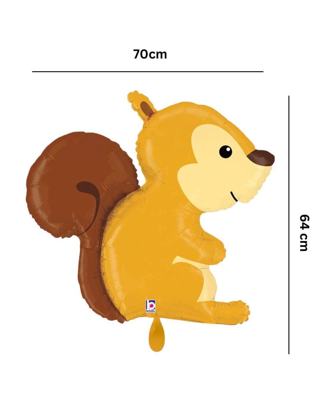 Ballon XXL - Eichhörnchen - 70x64 cm