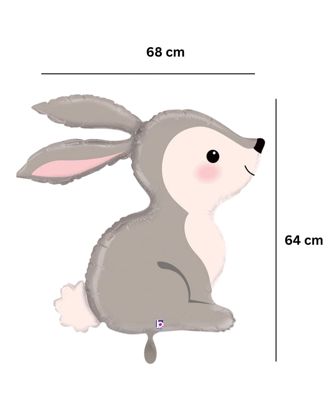 Ballon_Tiermotiv_Hase_Groesse_68x64cm_Folienballon_Hase
