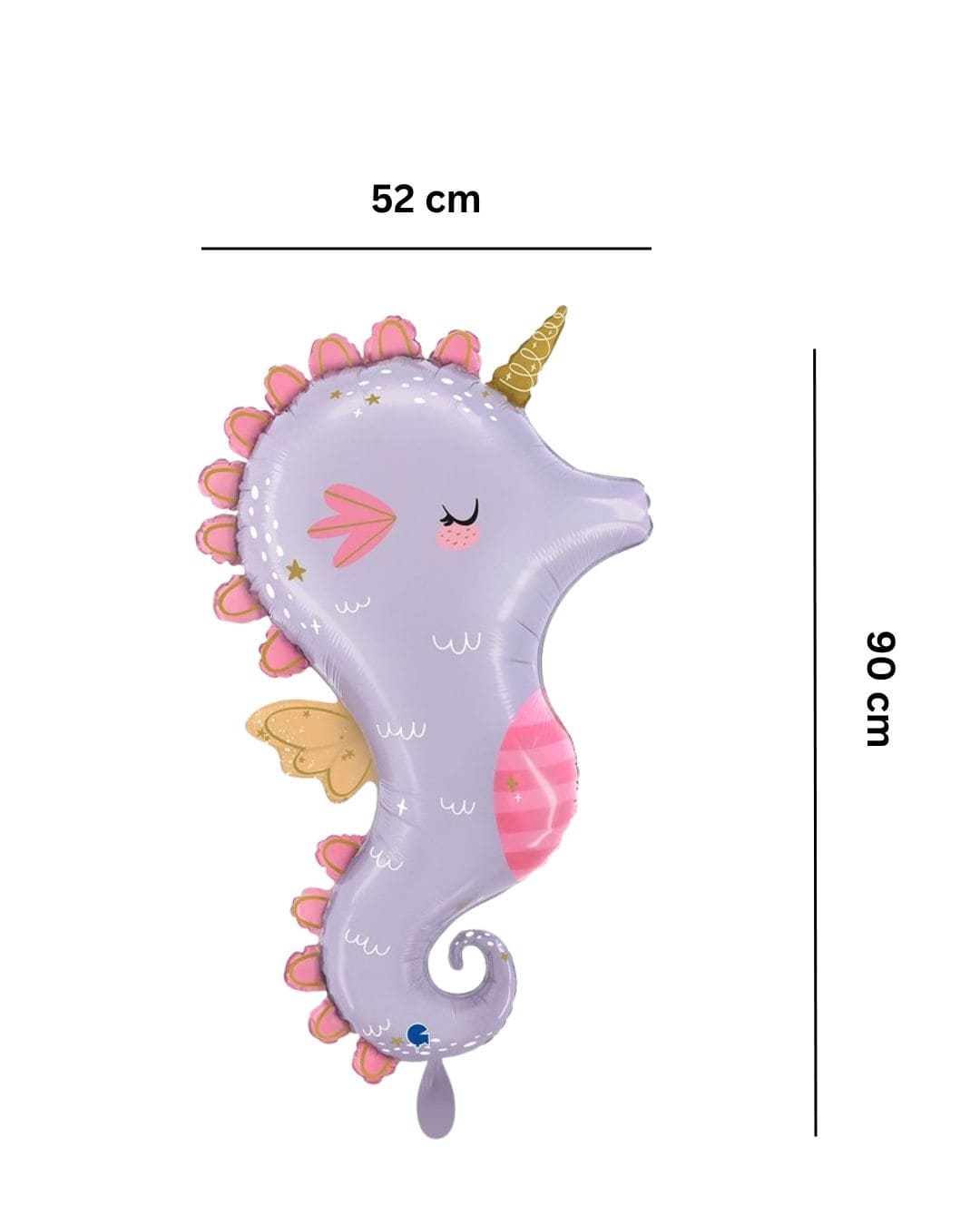 Ballon_Tiermotiv_magisches_Einhorn_Seepferdchen_Groesse_52x90cm_XXL_Folienballon