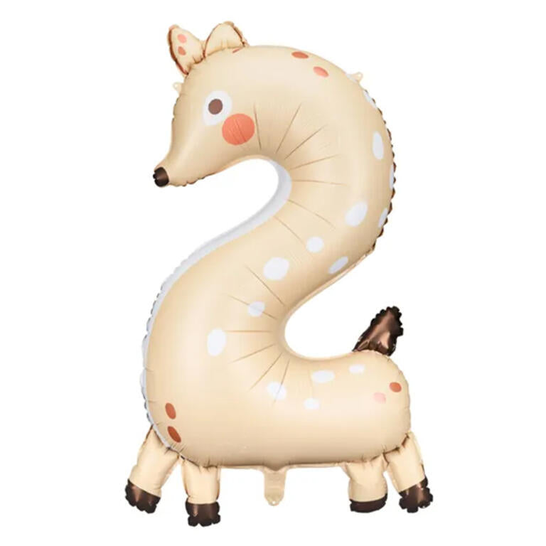 Ballon_XXL-Zahl_2_Tiermotiv Reh_102cm_XXL_Folienballon