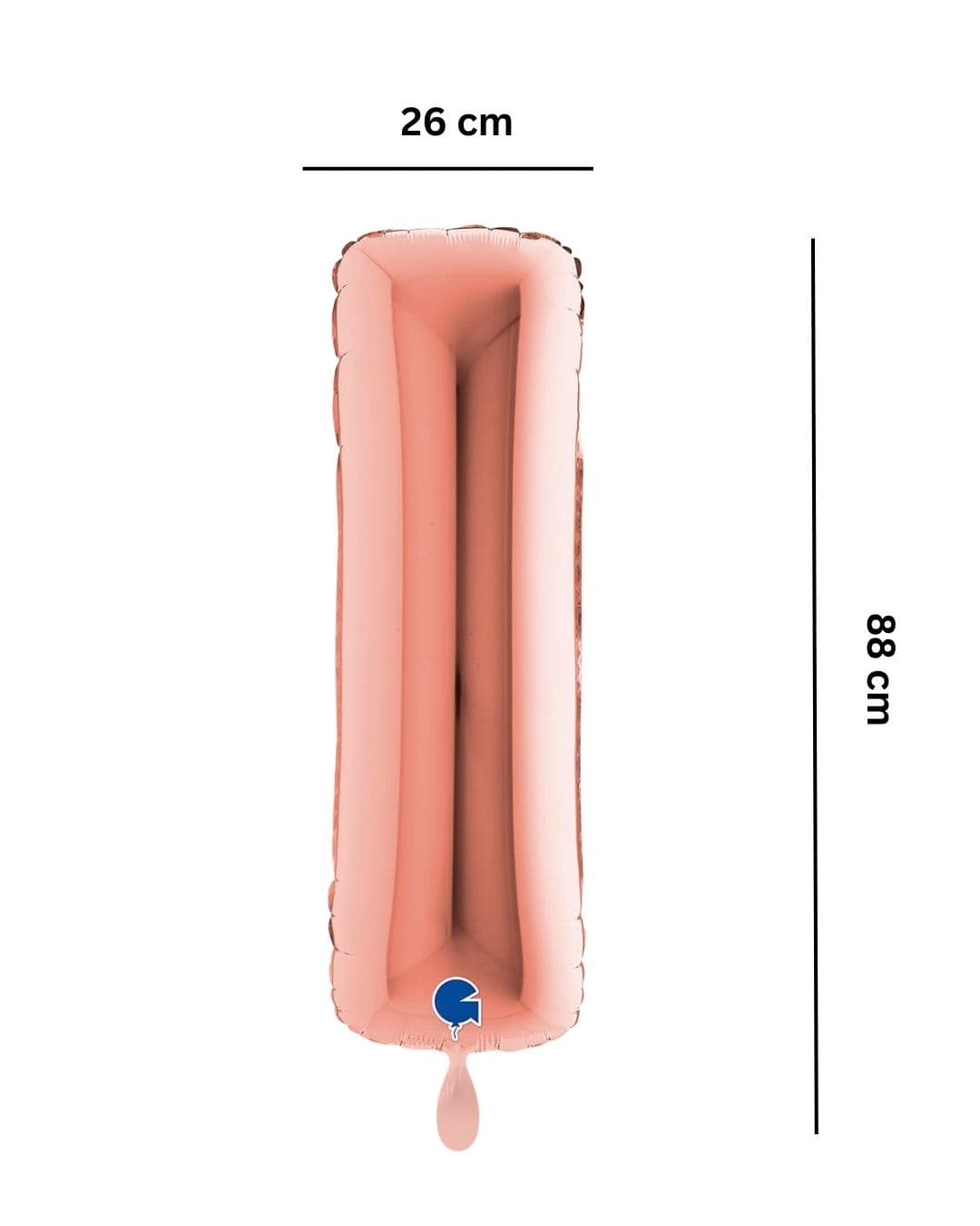 Ballon_XXL_Buchstab_I_rosegold_Groesse_ca.26x88cm_XXL_Folienballon