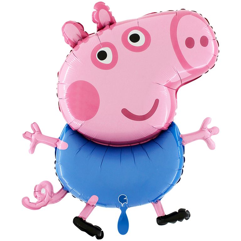 Ballon_XXL_George_Groesse_59x76cm_XXL_Folienballon_Peppa_Wutz