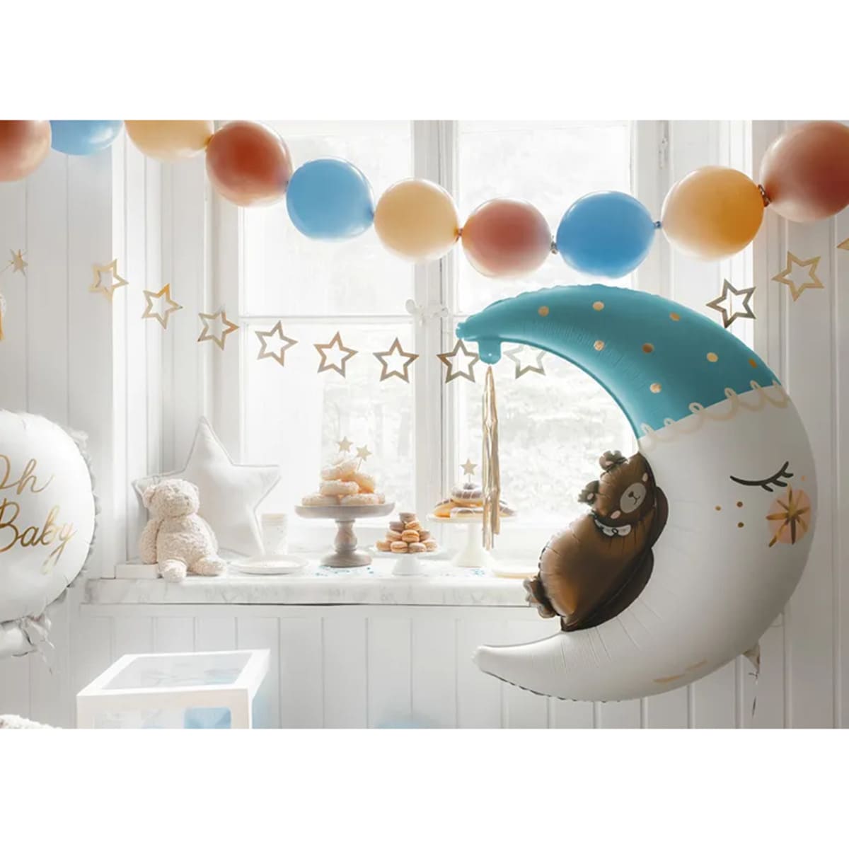 Ballon_XXL_Mond_mit-schlafenden_teddybaer_Groesse_ca_98cm_XXL_Folienballon_Mond_Teddybaer_Baby