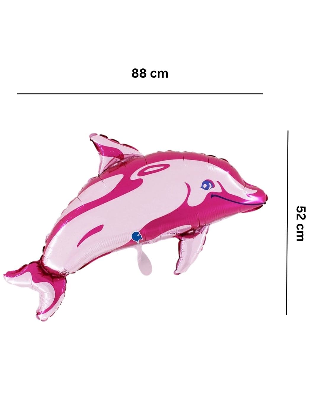 Ballon_XXL_Tiermotiv_Delphin_fuchsia_Groesse_88x52cm_Folienballon_Dolpin_fuchsia