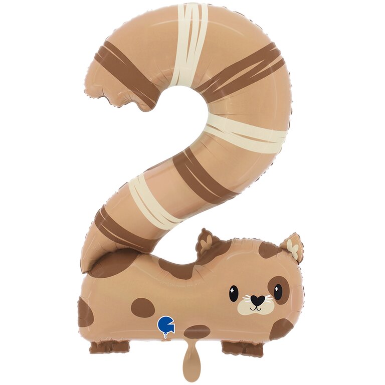 Ballon_XXL_Zahl_2_Tiermotiv_Katze_Größe57x88cm_XXL_Folienballon