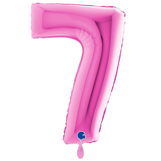Ballon XXL - Zahl 7 - Pink - 62x91cm
