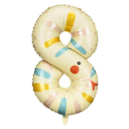 Ballon_XXL_Zahl_8-Tiermotiv_Schlange_Größe_88cm_XXL_Folienballon