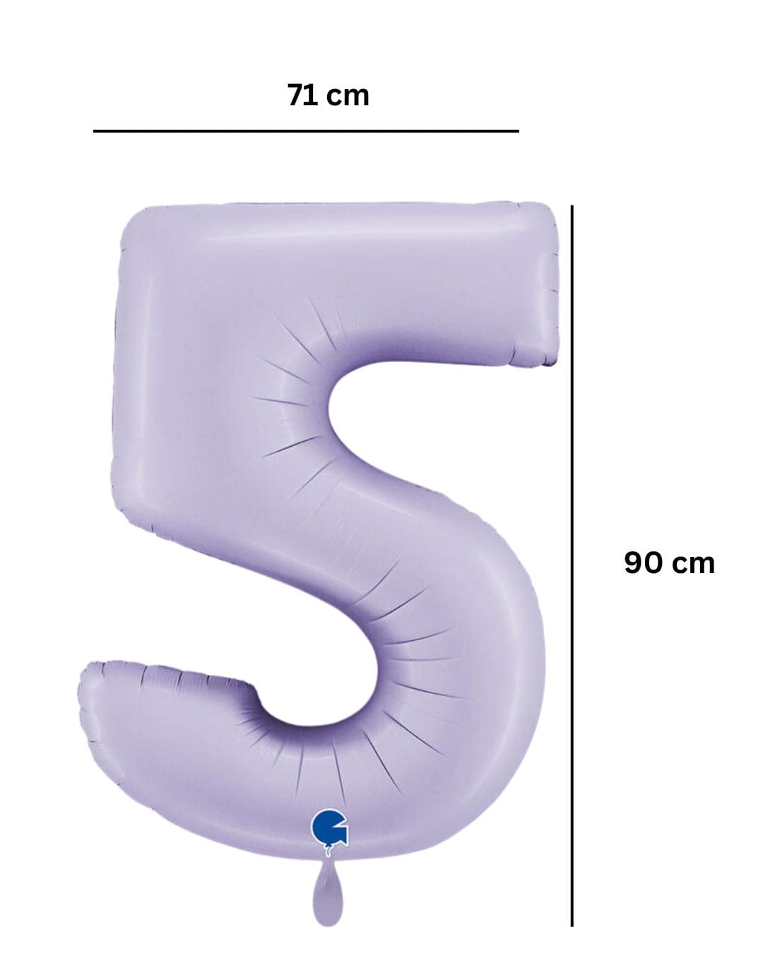 Ballon_Zahl_5_Pastell-Lila_Groesse_ca.71x90cm_XXL_Folienballon