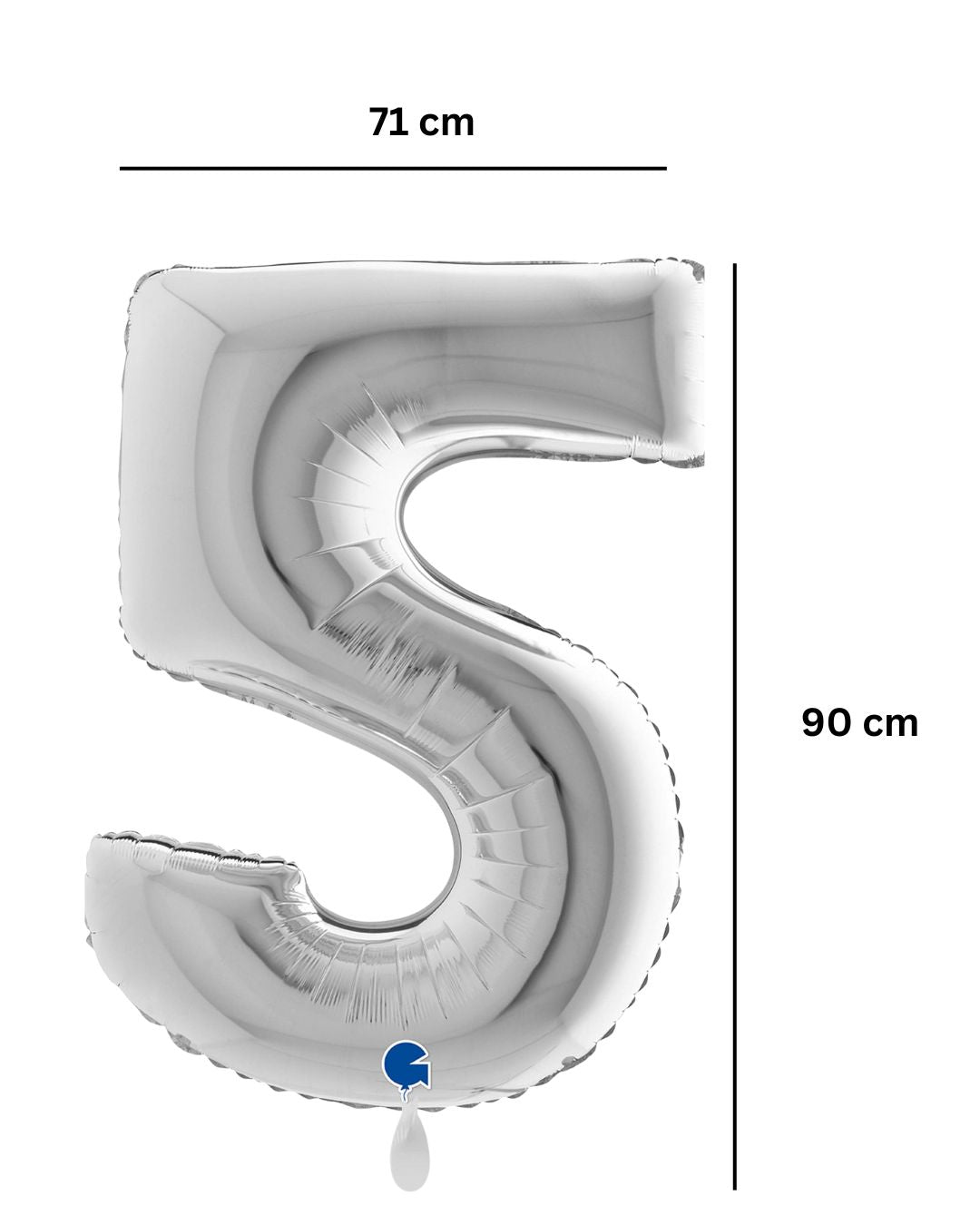 Ballon_Zahl_5_silber_Groesse_ca.71x90cm_Folienballon