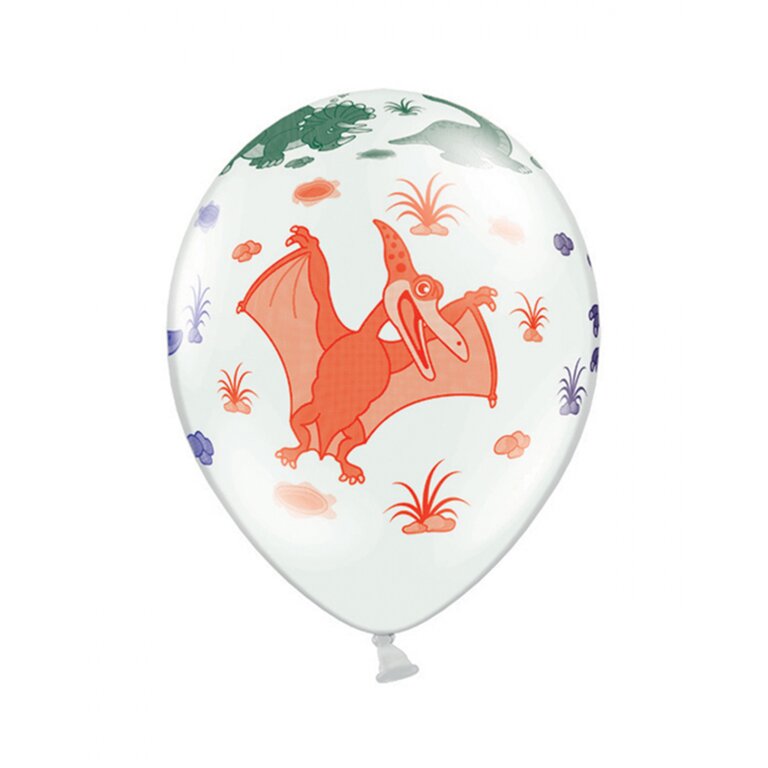 Ballon_Ø30cm_Dinomotiv_T-Rex_Triceratops_Flugsaurier_Brontosaurus_Dino_Kindergeburtstag_Luftballon
