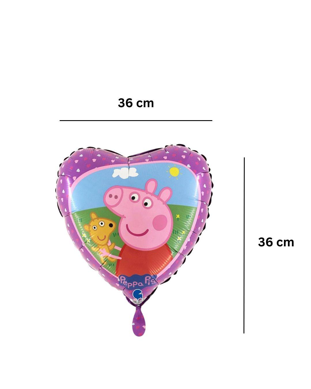 Ballon_herzform_Peppa__Pig_Teddy_Groesse_35x35cm_Lizenz_Folienballon_Peppa_Wutz