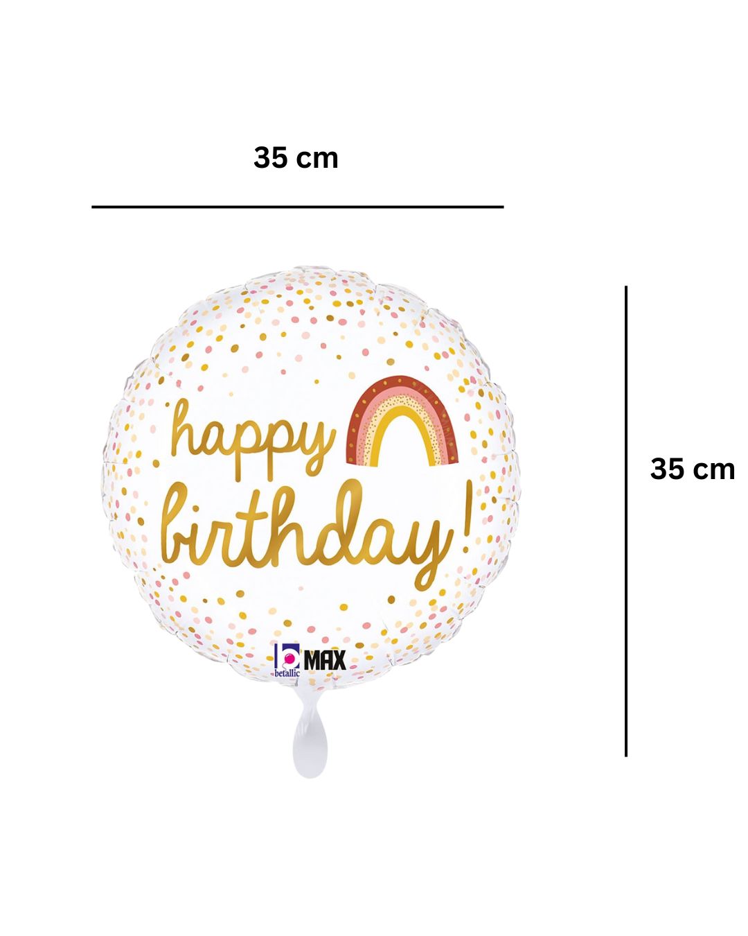 Ballon_rund_Boho_Happy_Birthay_Groesse_35x35cm_Geburtstag_Deko