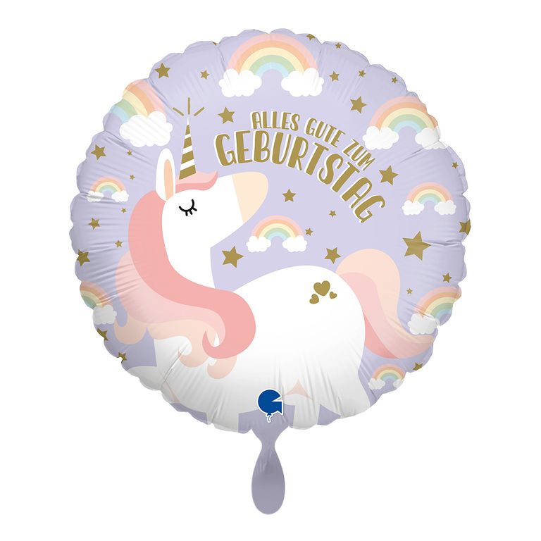Ballon_rund_Einhorn_Groesse_35x35cm_Geburtstag_Dekoration_Unicorn_Kindergeburtstag