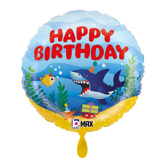 Ballon_rund_Ozean_Hai_Happy_Birthday_Groesse_35x35cm_Geburtstag_Dekoration