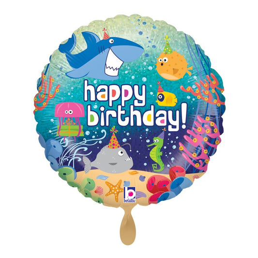 Ballon_rund_Ozean_Unterwasserwelt_Happy_Birthday_Groesse_35x35cm_Geburtstag_Dekoration