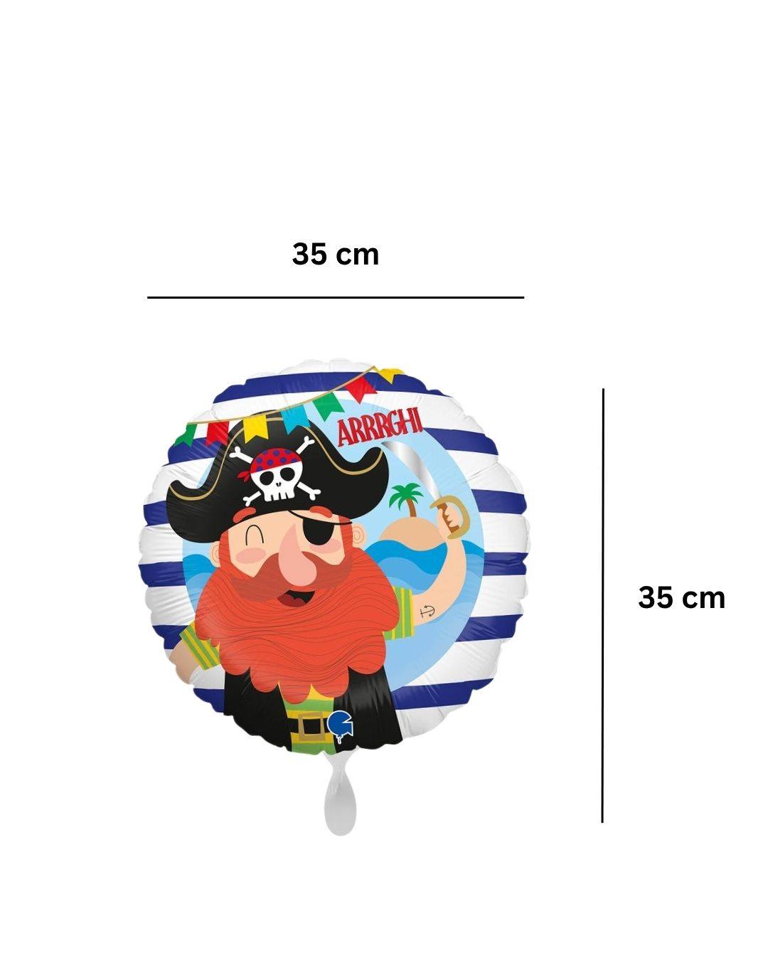 Ballon_rund_Pirat_Groesse_35x35cm_Geburtstag