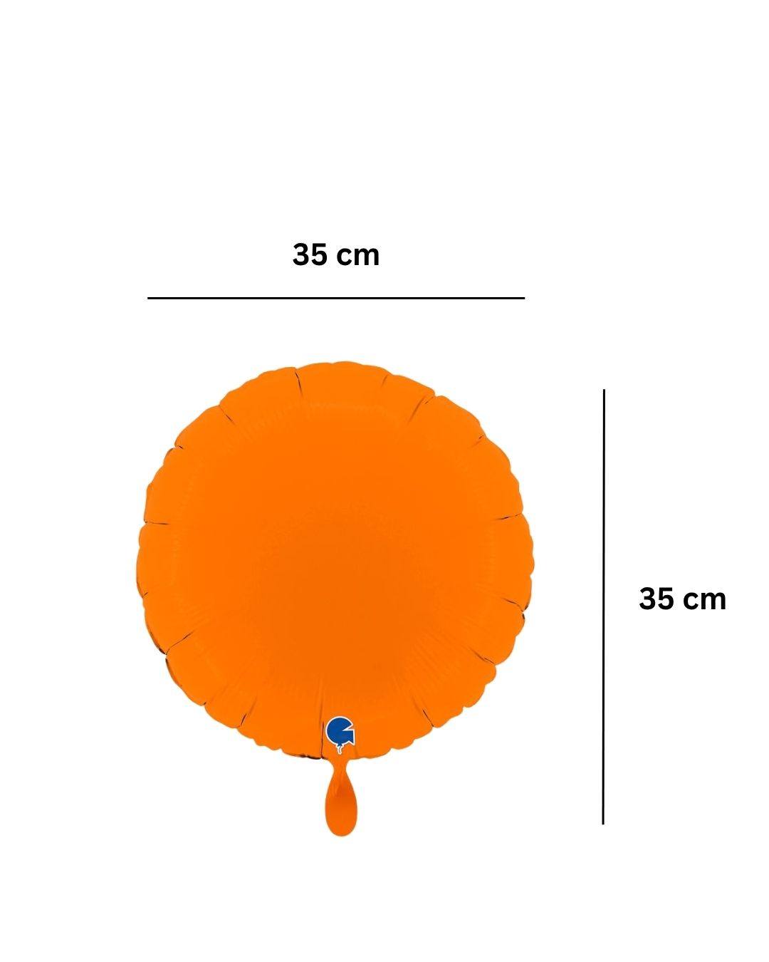 Ballon_rund_orange_35x35cm_Folienballon