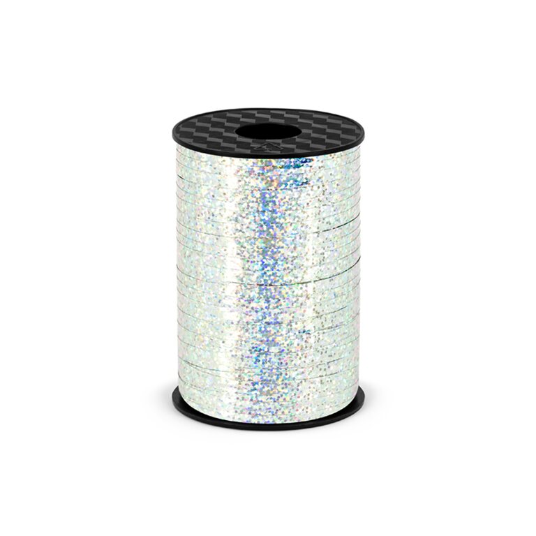 Ballonband_Holographic_Silber_partydeco