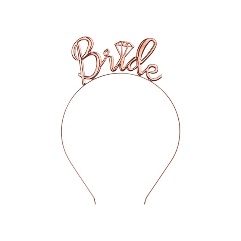 Haarreif_Braut_Schriftzug_Bride_Rosegold_JGA_Dekoration