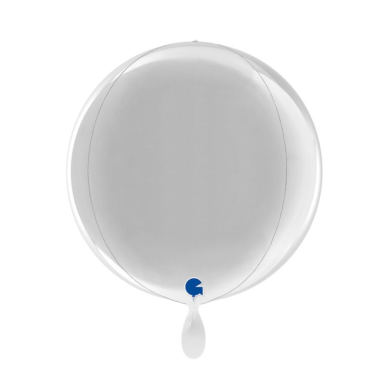 Kugelballon_rund_silber_38x38x38cm_Globus_4D_Folienballon