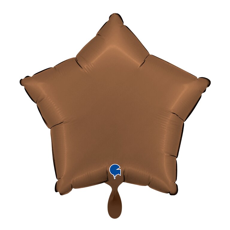 Sternballon_Choco_braun_42x40cm_Star_Folienballon