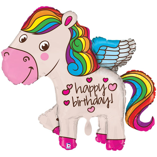 XXL_Ballon_Rainbow_Pony_Groesse_85x76cm_Geburtstag_Dekoration_Kindergeburtstag