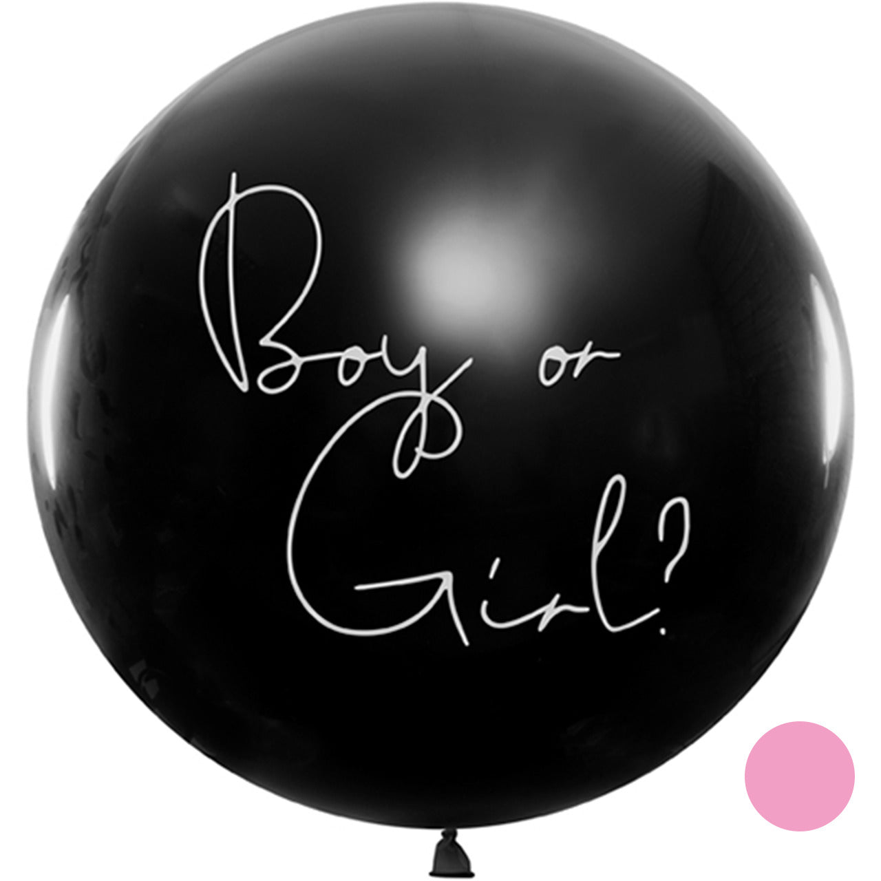 XXL_Ballon_Schriftzug_Girl_or_Boy_pink_Gender_Reveal_Party_Groesse_ca.1m_Dekoration
