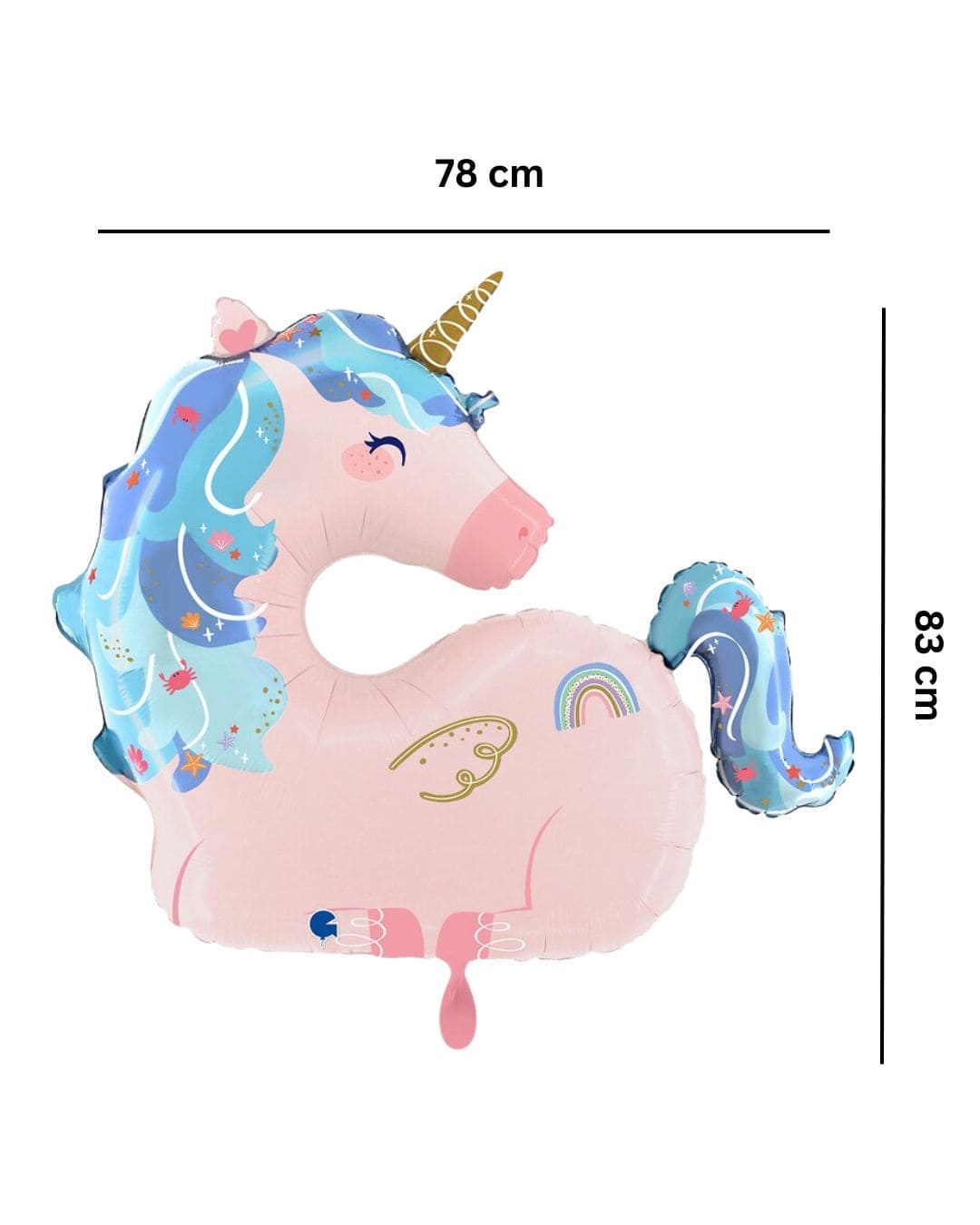 XXL_Ballon_rosa_Einhorn_Groesse_78x83cm_Dekoration_Kindergeburtstag