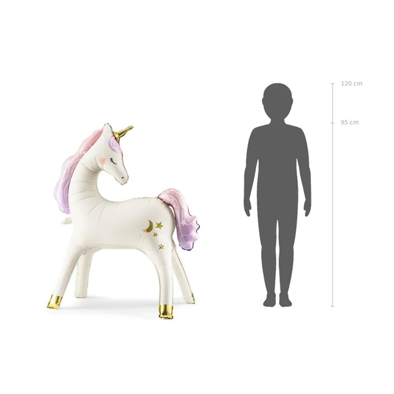XXL_Ballon_stehend_Einhorn_Groesse_95x86cm_Geburtstag_Dekoration_Kindergeburtstag