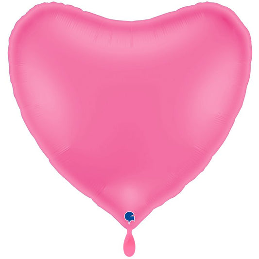 XXL Herzballon - Bubble Gum Pink - ca. 75x70 cm