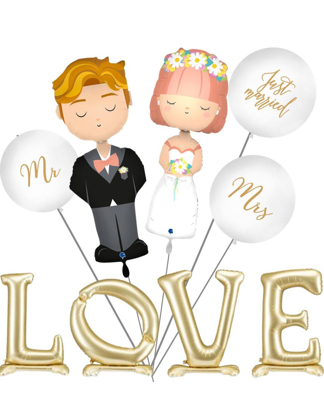 XXL_Mega_Ballon_Set__Brautpaar_Mr_Mrs_Love_Schiftzug_gold_Ballons_Just_married_2025_Dekoration_Hochzeit