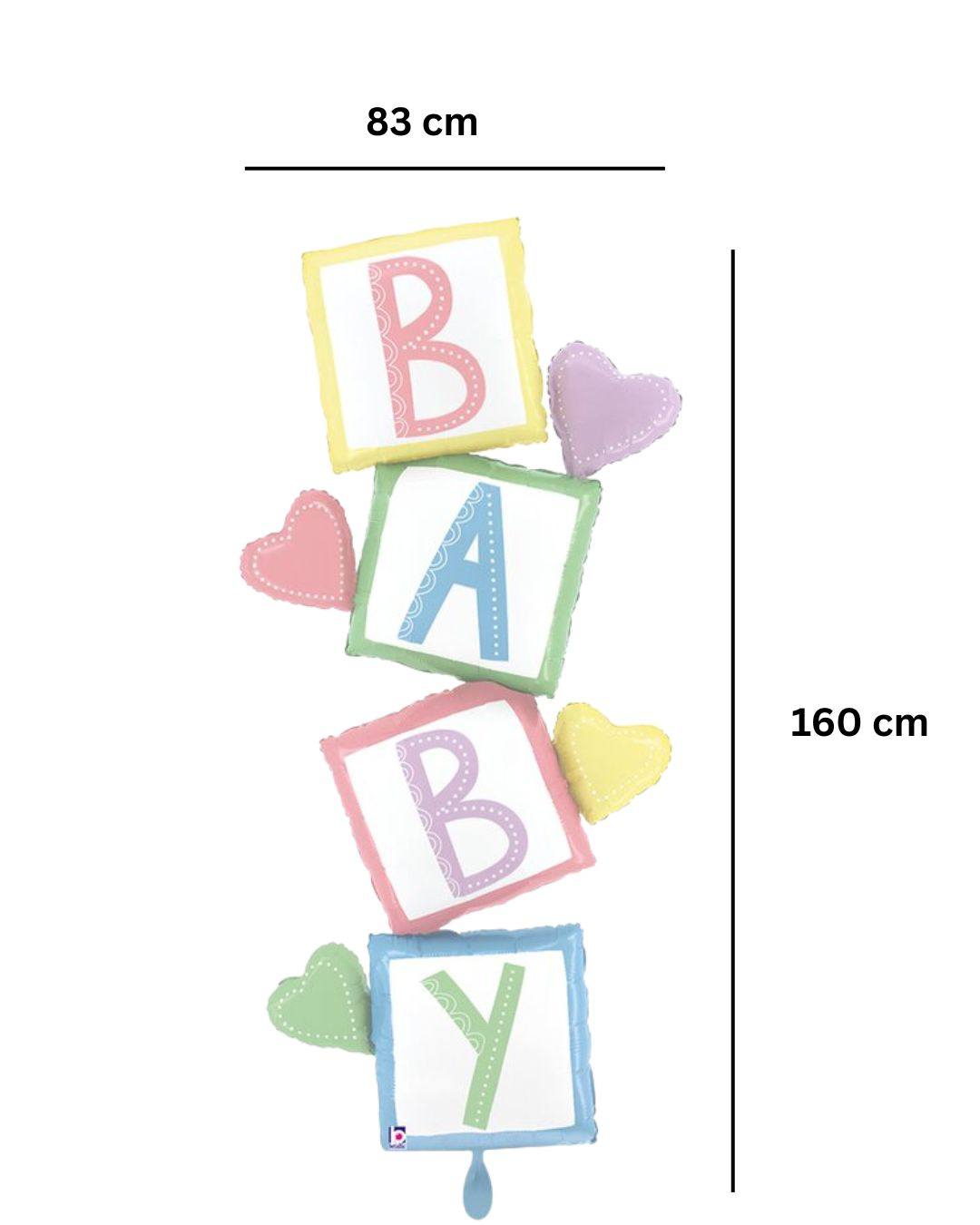 XXL_Wuerfel_Buchstaben_Baby_Schriftzug_Groesse_ca_83x160cm_XXL_Folienballon_Baby_Party