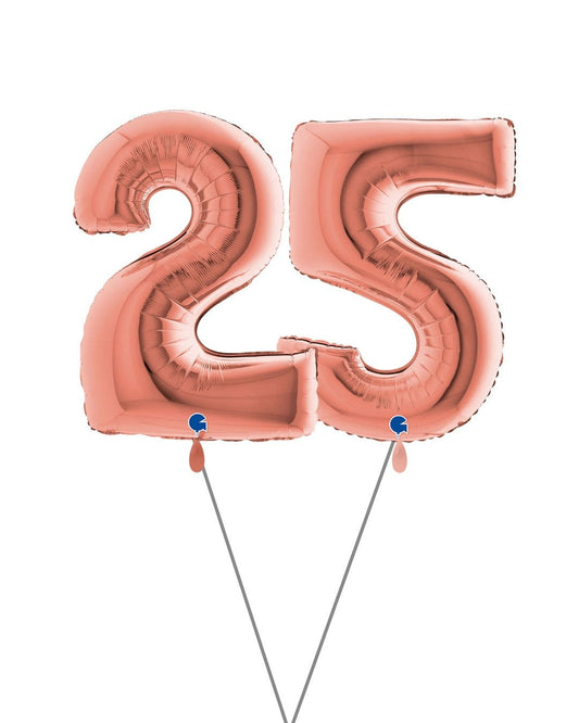 Zahlenballon_Set_Geburtstag_Zahl_25_Rosegold