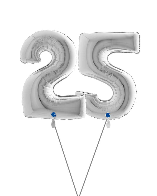 Zahlenballon_Set_Geburtstag_Zahl_25_silber