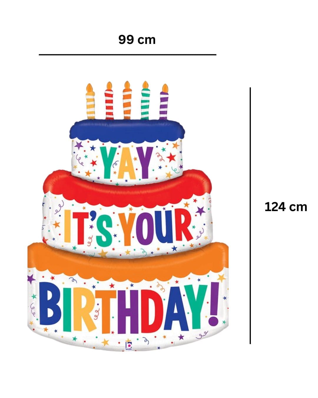 XXL Ballon - Torte - It´s your Birthday - 99x124 cm