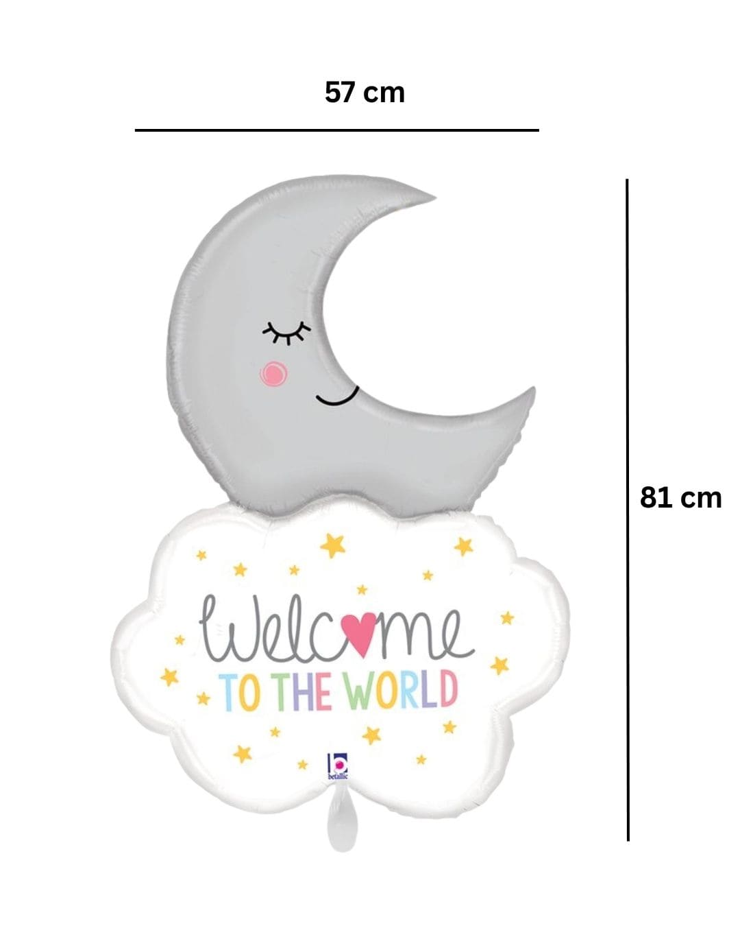Ballon_Halbmond_mit-Wolke_welcome_to_the-world_Groesse_57x81cm_Folienballon_Halbmond_Wolke_Baby_Party