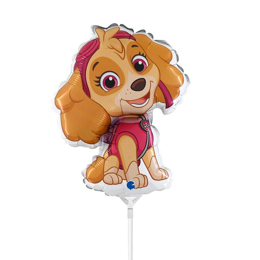 Ballon_Mini_PawPatrol_Skye_Groesse_20x27cm_Mini_Lizenz_Folienballon_Paw_Patrol