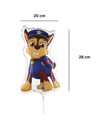 10 Stk. Miniballons - Paw Patrol - Chase 20x28 cm