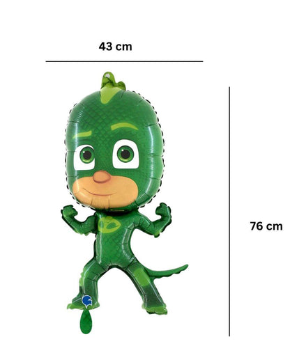 Ballon_PJMasks_Gekko_Groesse_43x76cm_XXL_Lizenz_Folienballon_PJ_Masks_Pyjamahelden