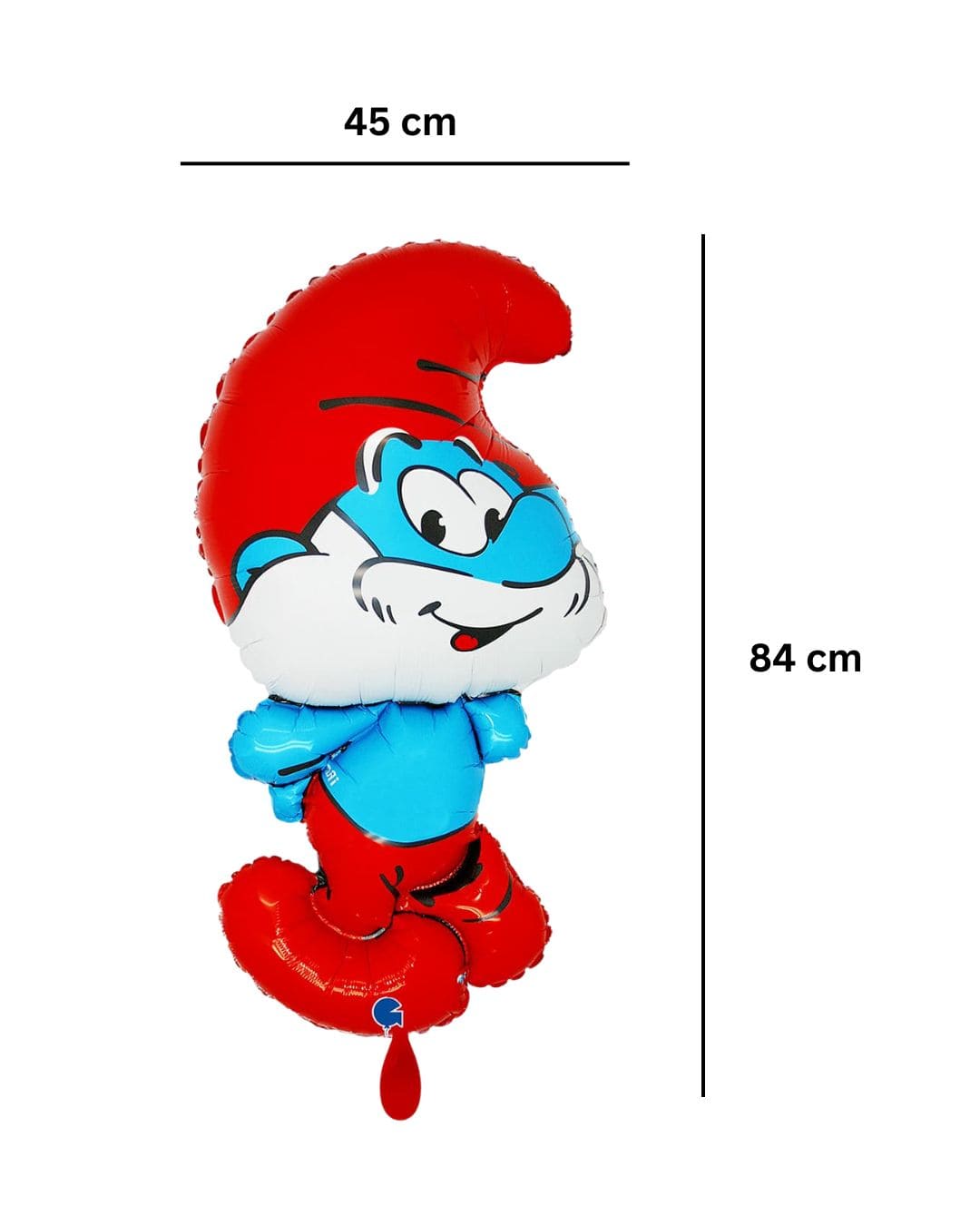 Ballon_Papa_Schlumpf_Groesse45x84cm_XXL_Lizenz_Folienballon_die_Schluempfe