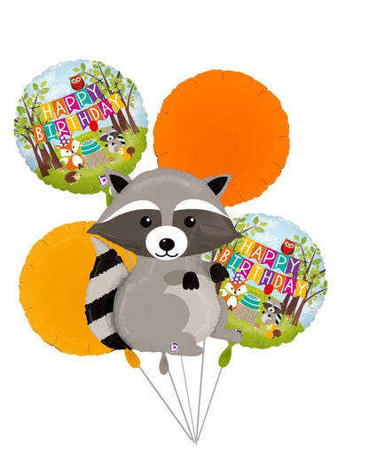 Ballon_SET_XXL_Waschbaer_Waldtiere_Kindergeburtstag
