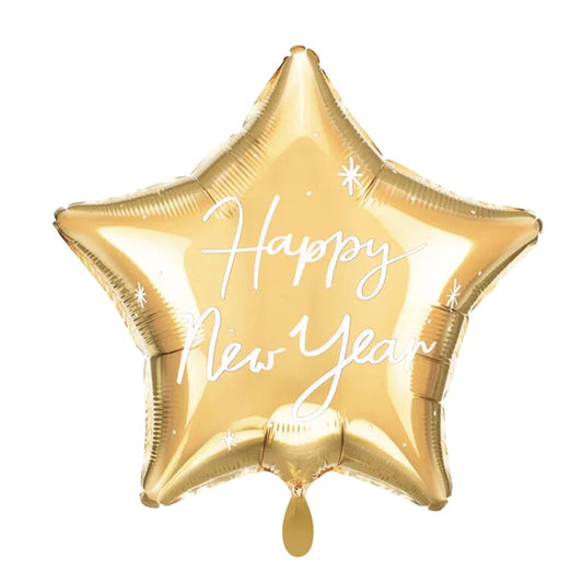 Ballon_Stern-Gold_Happy_New_Year_Groesse_O47cm_Folienballon_Silvester_Neujahr_Party