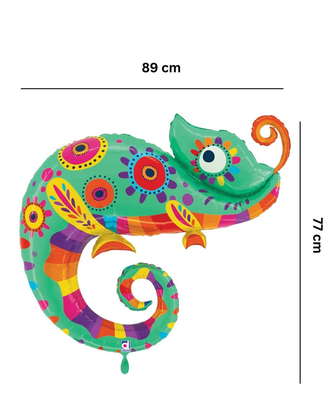Ballon_Tiermotiv_Chameleon_Groesse_89x77cm_Folienballon_Chameleon