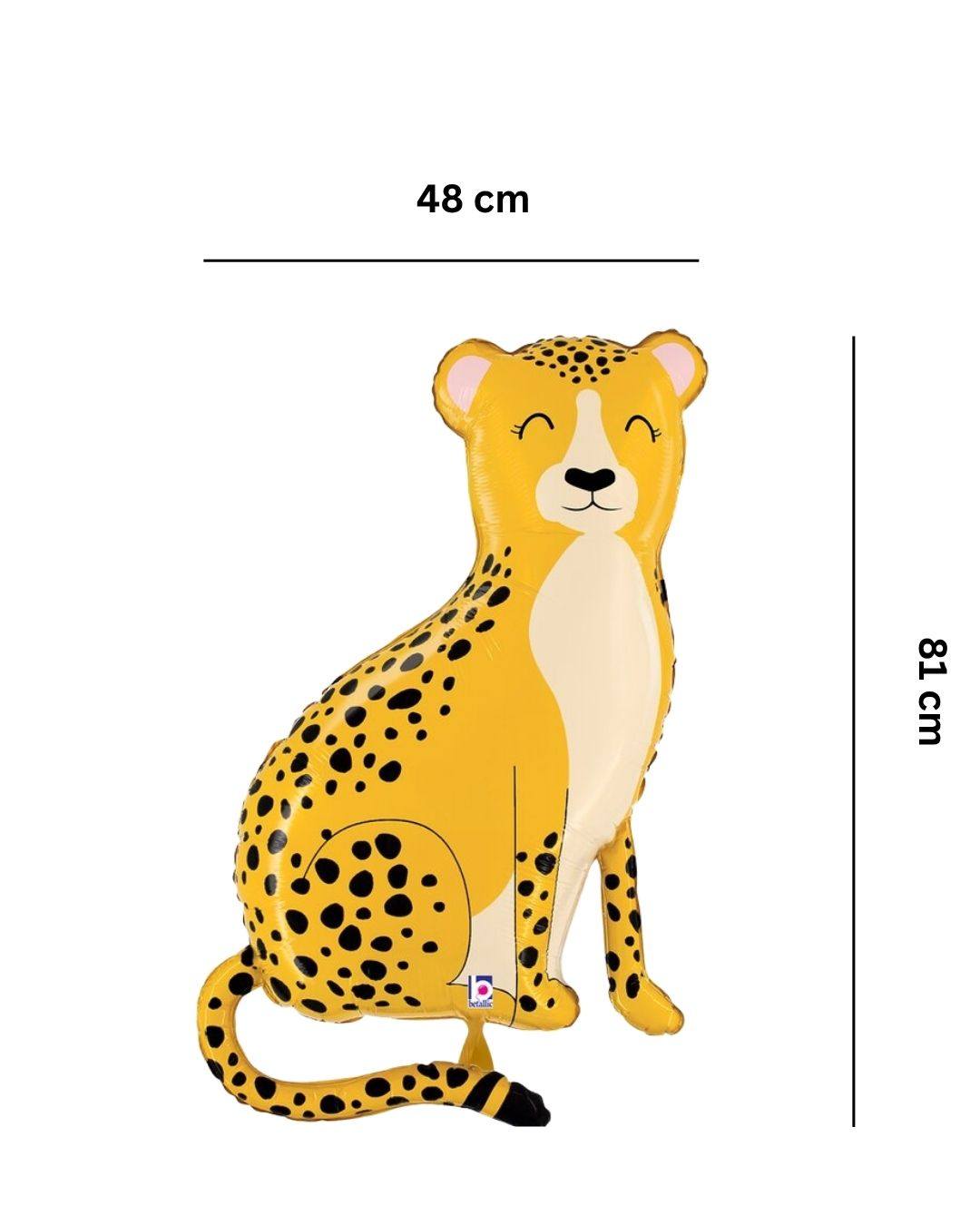 Ballon_Tiermotiv_Gepard_Groesse_48x81cm_Folienballon_Gepard