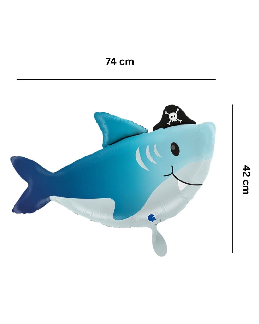 Ballon_Tiermotiv Hai_Größe_74x42cm_XXL_Folienballon Shark